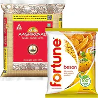 Atta,Rice & Dal
